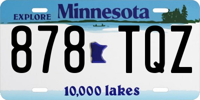 MN license plate 878TQZ