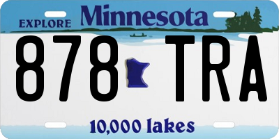 MN license plate 878TRA