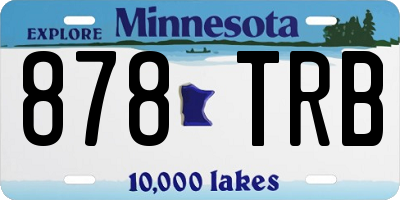 MN license plate 878TRB