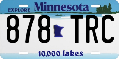 MN license plate 878TRC