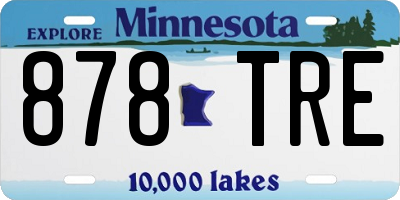 MN license plate 878TRE