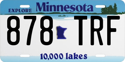 MN license plate 878TRF
