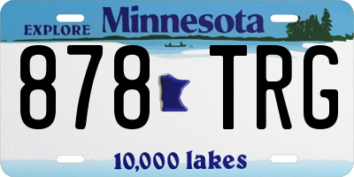 MN license plate 878TRG