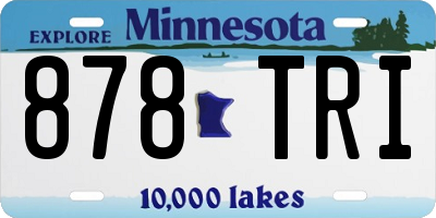 MN license plate 878TRI