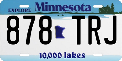 MN license plate 878TRJ