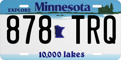 MN license plate 878TRQ