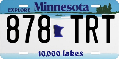 MN license plate 878TRT