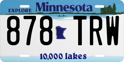MN license plate 878TRW