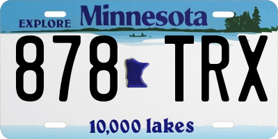 MN license plate 878TRX