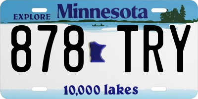 MN license plate 878TRY