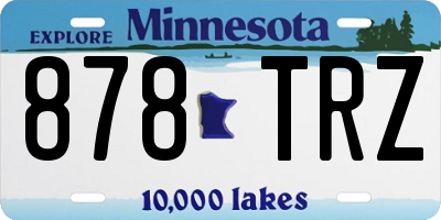 MN license plate 878TRZ