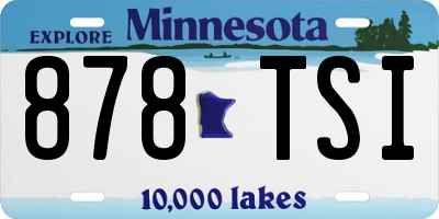 MN license plate 878TSI