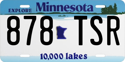 MN license plate 878TSR