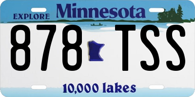 MN license plate 878TSS