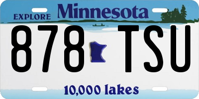 MN license plate 878TSU