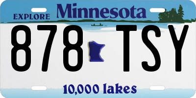 MN license plate 878TSY