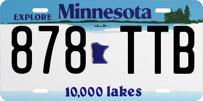 MN license plate 878TTB
