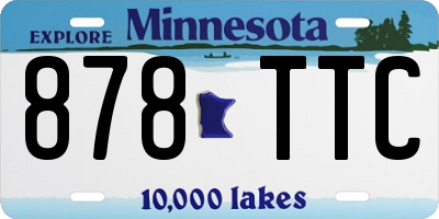 MN license plate 878TTC