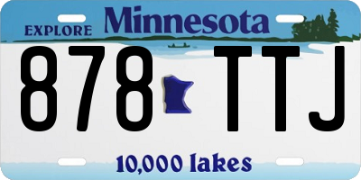 MN license plate 878TTJ