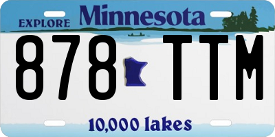 MN license plate 878TTM