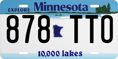 MN license plate 878TTO