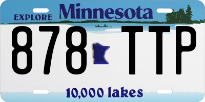 MN license plate 878TTP