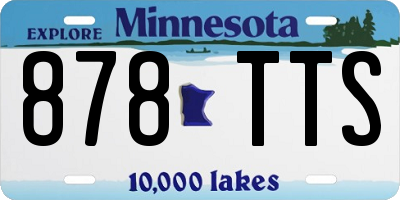 MN license plate 878TTS