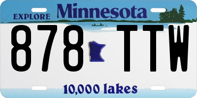 MN license plate 878TTW