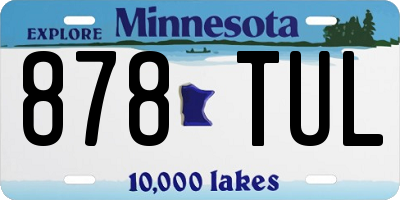 MN license plate 878TUL