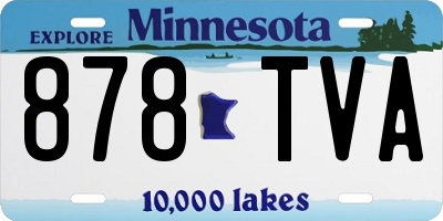 MN license plate 878TVA