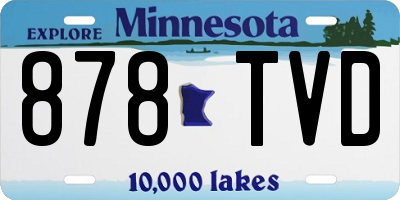 MN license plate 878TVD