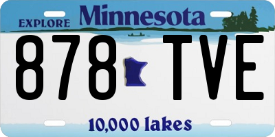 MN license plate 878TVE