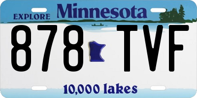 MN license plate 878TVF