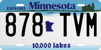 MN license plate 878TVM