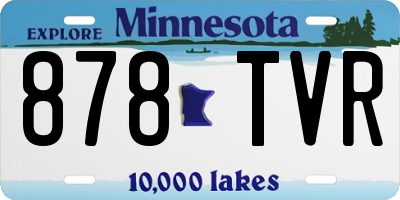 MN license plate 878TVR