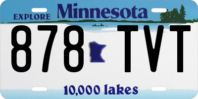 MN license plate 878TVT