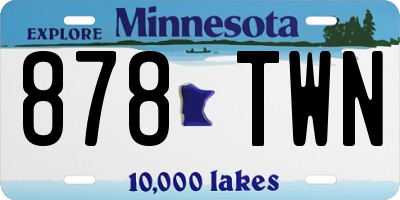 MN license plate 878TWN