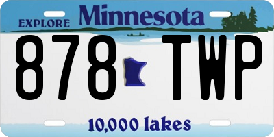 MN license plate 878TWP