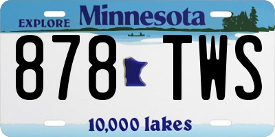 MN license plate 878TWS