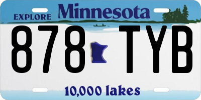 MN license plate 878TYB