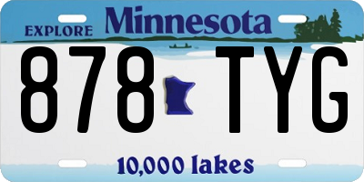 MN license plate 878TYG