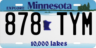 MN license plate 878TYM