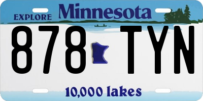 MN license plate 878TYN