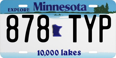 MN license plate 878TYP