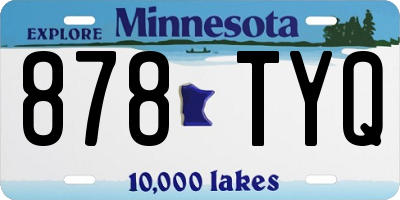 MN license plate 878TYQ