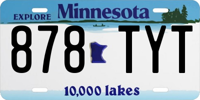 MN license plate 878TYT