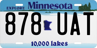 MN license plate 878UAT