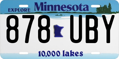 MN license plate 878UBY