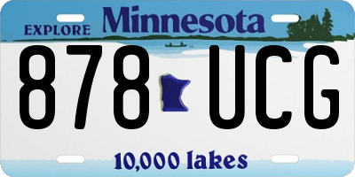 MN license plate 878UCG