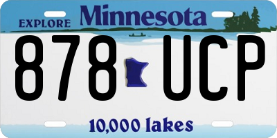 MN license plate 878UCP